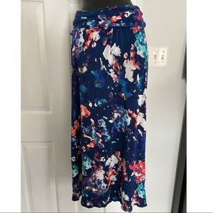 Watercolor Flower Maxi Skirt Size Petite Medium